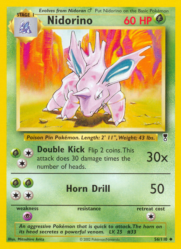 Nidorino – Legendary Collection 56/110 Pokémon card