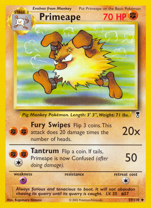 Primeape – Legendary Collection 59/110 Pokémon card