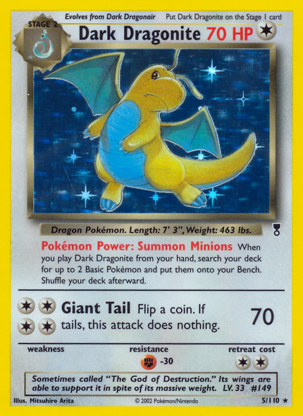 Dark Dragonite – Legendary Collection 5/110 Pokémon card