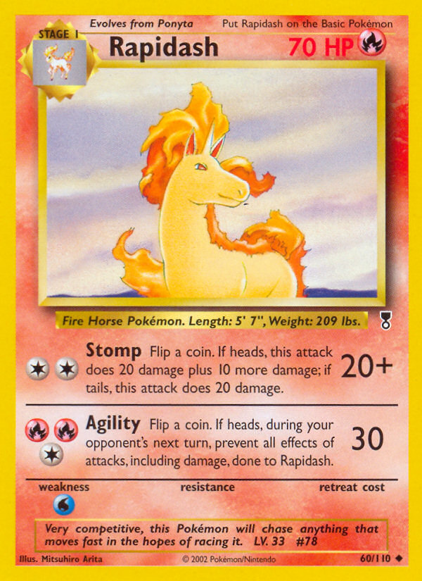 Rapidash – Legendary Collection 60/110 Pokémon card