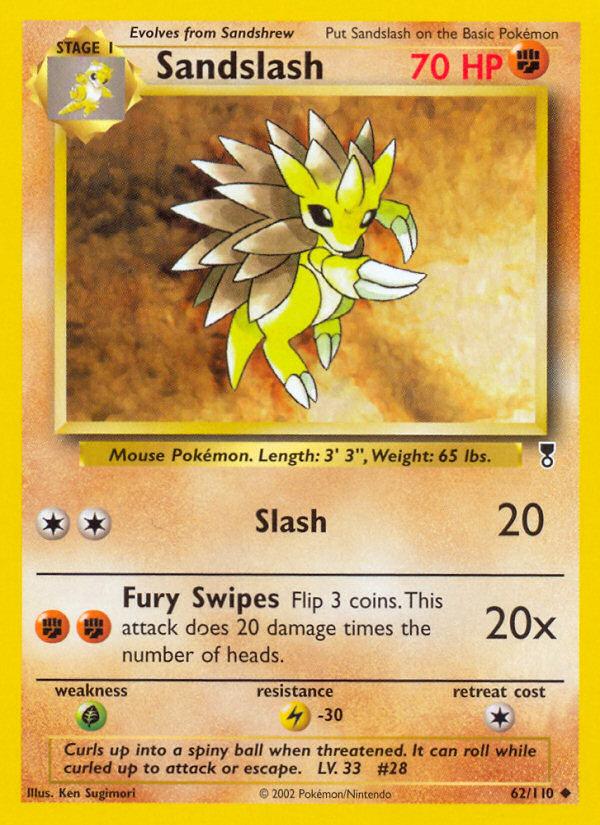 Sandslash – Legendary Collection 62/110 Pokémon card
