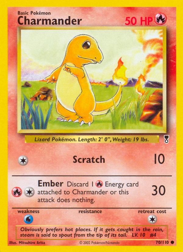 Charmander – Legendary Collection 70/110 Pokémon card