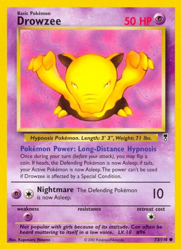Drowzee – Legendary Collection 73/110 Pokémon card