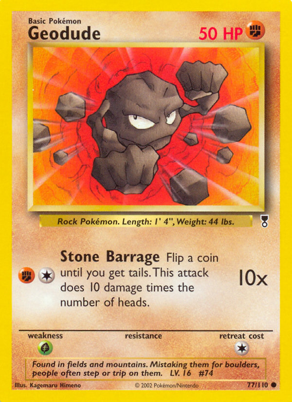 Geodude – Legendary Collection 77/110 Pokémon card