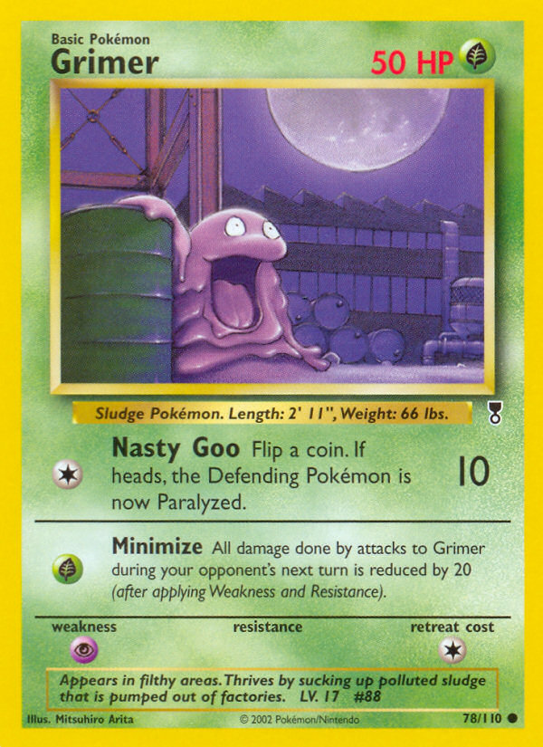Grimer – Legendary Collection 78/110 Pokémon card