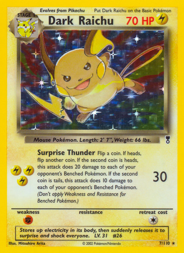 Dark Raichu – Legendary Collection 7/110 Pokémon card