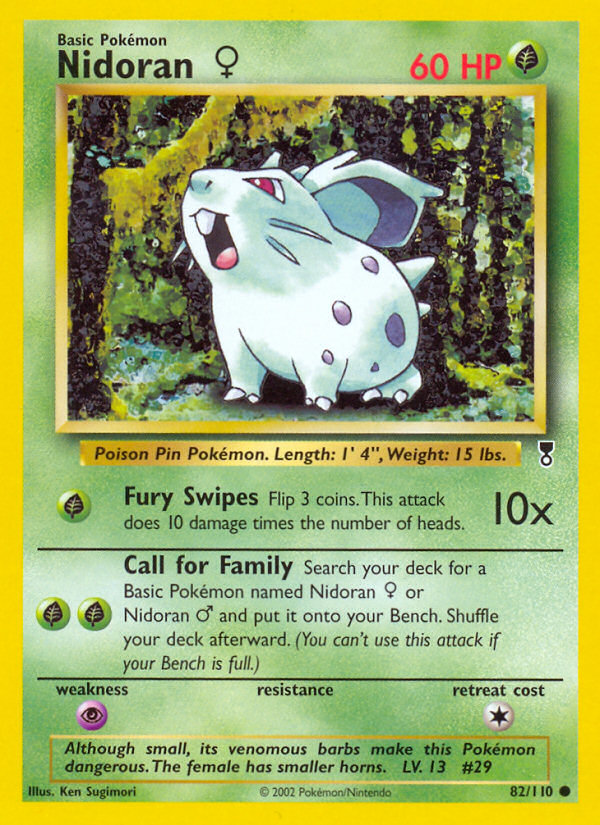 Nidoran ♀ – Legendary Collection 82/110 Pokémon card