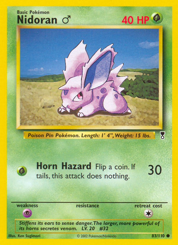 Nidoran ♂ – Legendary Collection 83/110 Pokémon card
