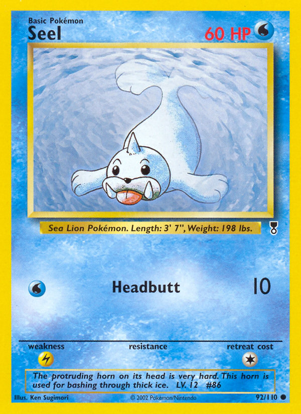 Seel – Legendary Collection 92/110 Pokémon card