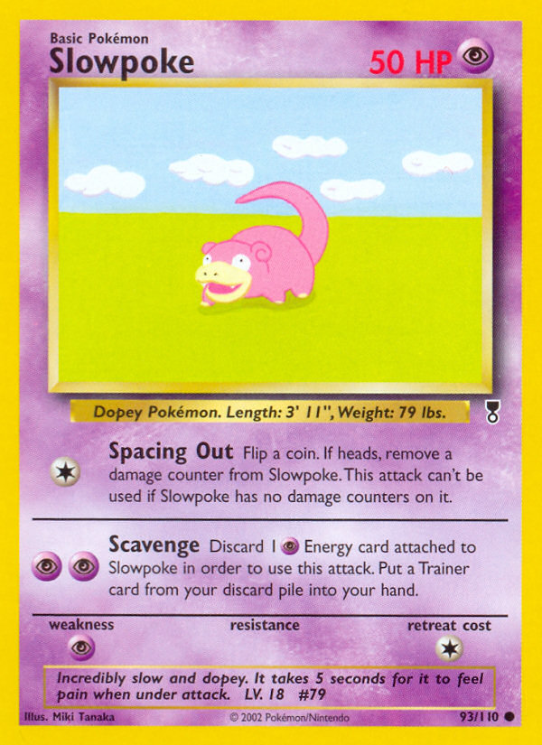 Slowpoke – Legendary Collection 93/110 Pokémon card