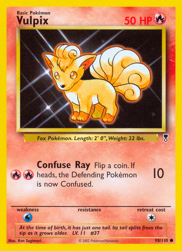 Vulpix – Legendary Collection 98/110 Pokémon card