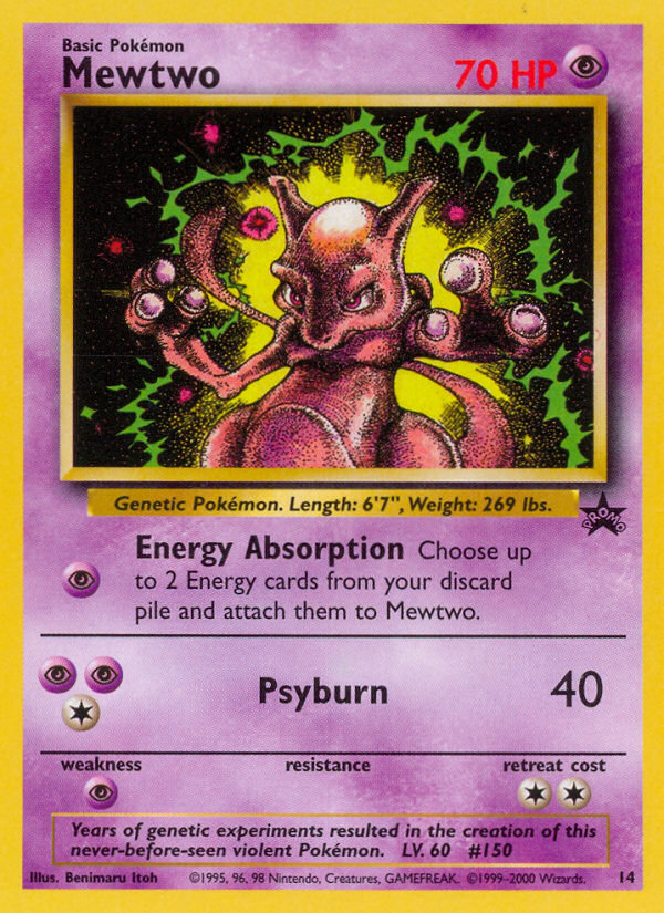 Mewtwo – Wizards Black Star Promos 14 Pokémon card
