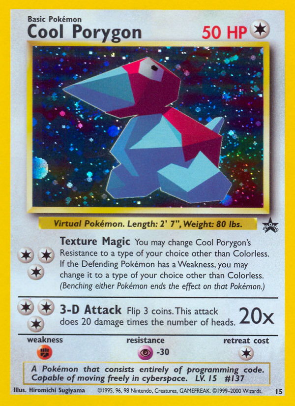 Cool Porygon – Wizards Black Star Promos 15 Pokémon card