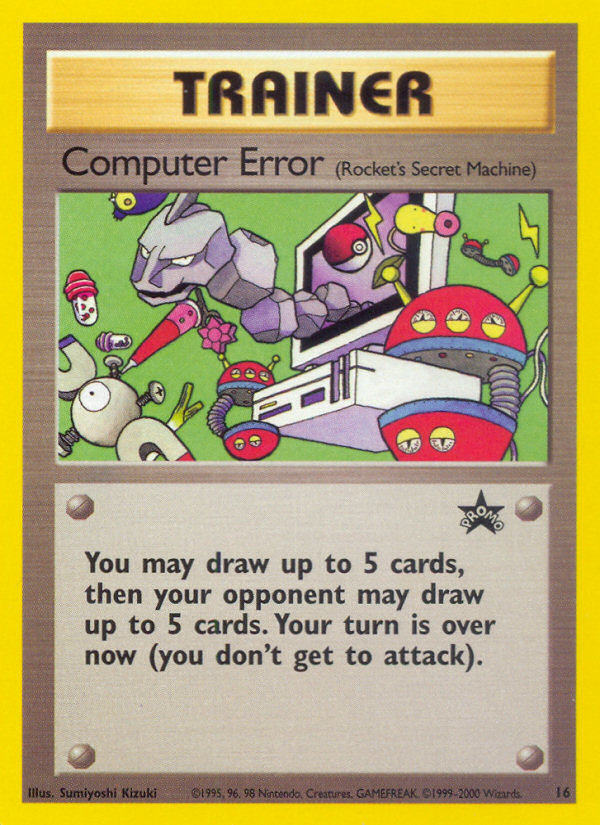 Computer Error – Wizards Black Star Promos 16 Pokémon card