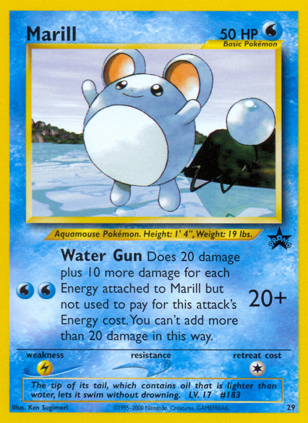 Marill – Wizards Black Star Promos 29 Pokémon card