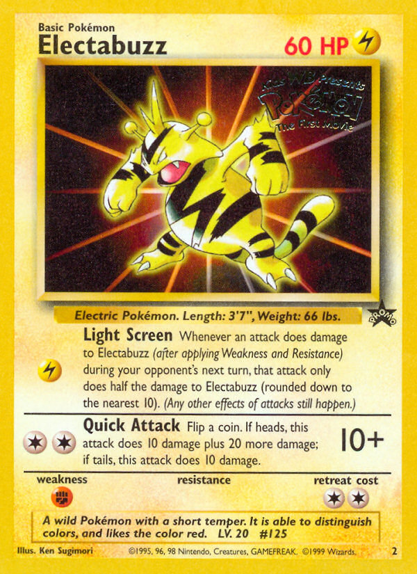 Electabuzz – Wizards Black Star Promos 2 Pokémon card
