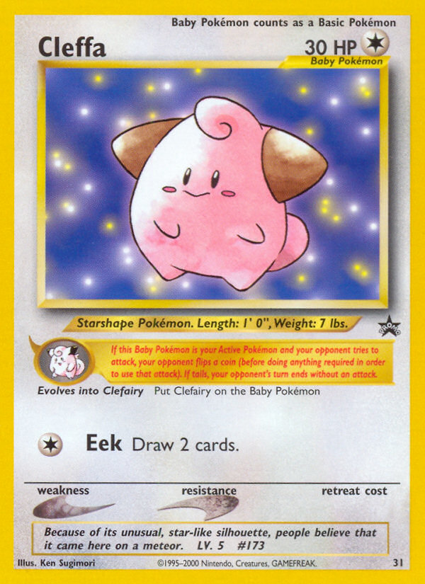 Cleffa – Wizards Black Star Promos 31 Pokémon card
