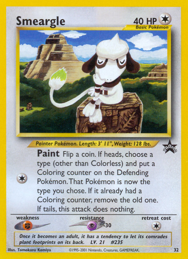 Smeargle – Wizards Black Star Promos 32 Pokémon card