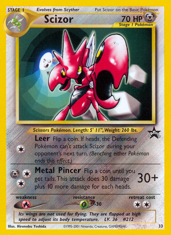 Scizor – Wizards Black Star Promos 33 Pokémon card