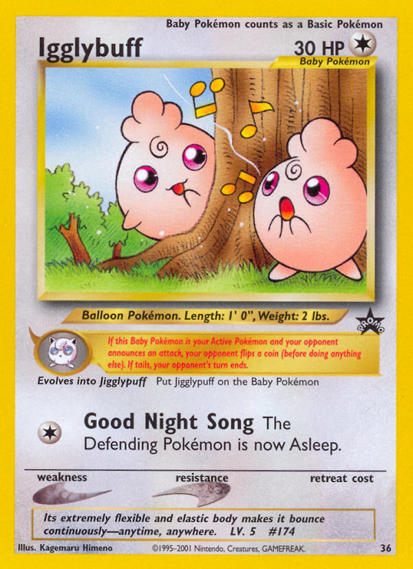 Igglybuff – Wizards Black Star Promos 36 Pokémon card