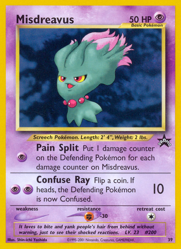 Misdreavus – Wizards Black Star Promos 39 Pokémon card