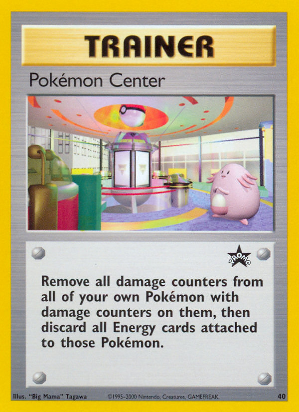 Pokémon Center – Wizards Black Star Promos 40 Pokémon card