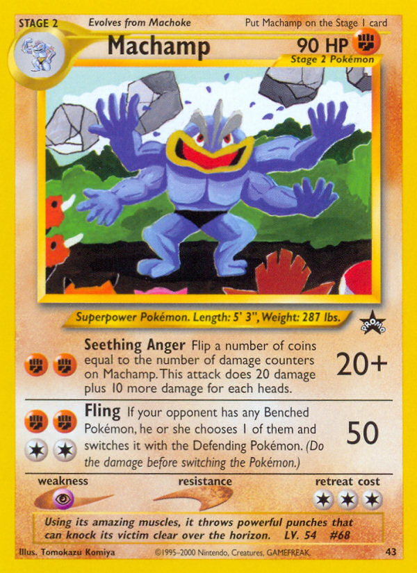 Machamp – Wizards Black Star Promos 43 Pokémon card