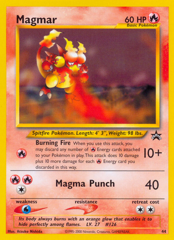 Magmar – Wizards Black Star Promos 44 Pokémon card