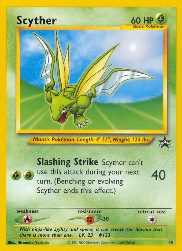 Scyther – Wizards Black Star Promos 45 Pokémon card