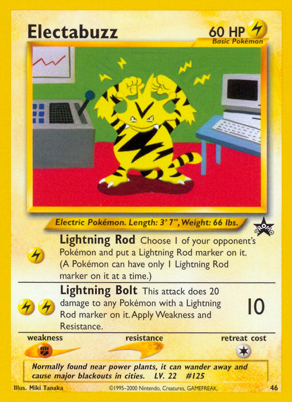 Electabuzz – Wizards Black Star Promos 46 Pokémon card