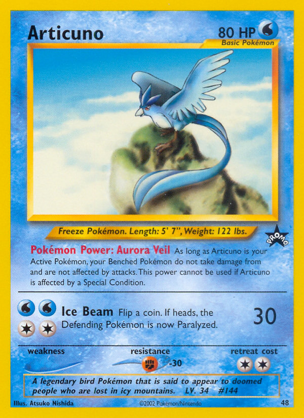 Articuno – Wizards Black Star Promos 48 Pokémon card