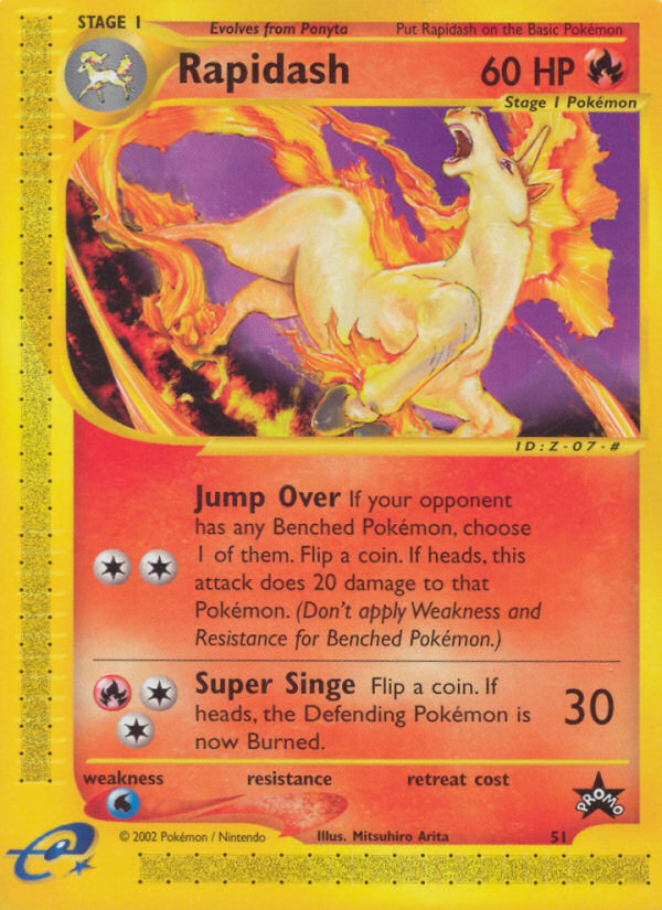 Rapidash – Wizards Black Star Promos 51 Pokémon card