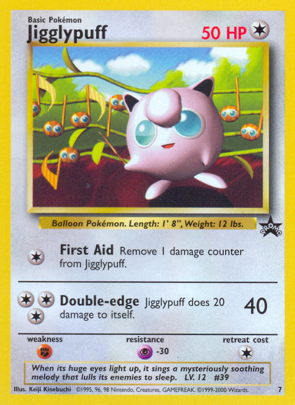 Jigglypuff – Wizards Black Star Promos 7 Pokémon card