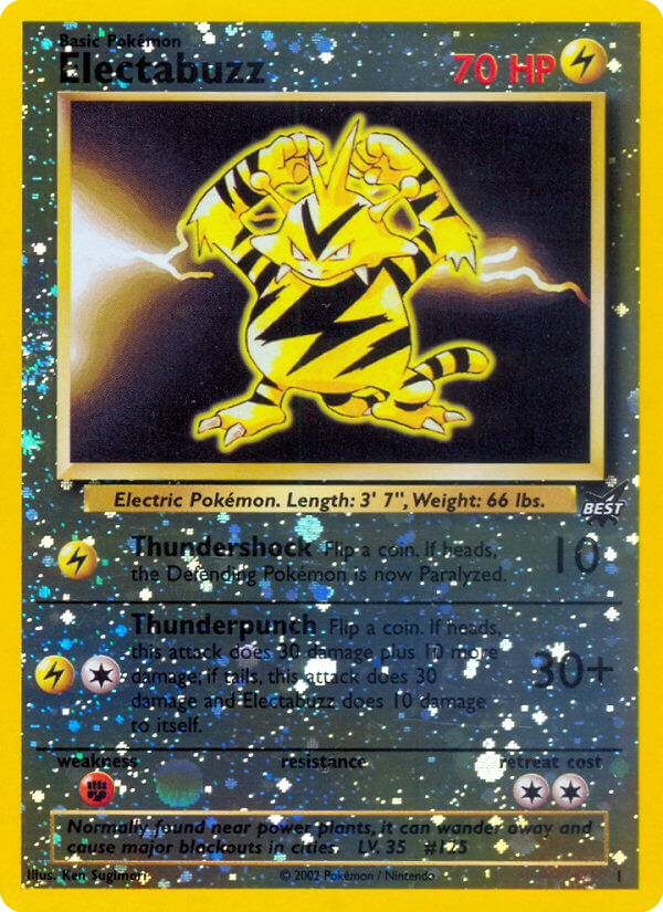 Electabuzz – Best of Game 1 Pokémon card