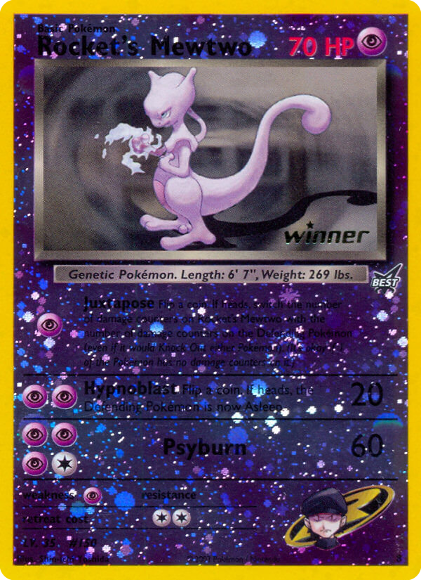 Rocket's Mewtwo – Best of Game 8 Pokémon card