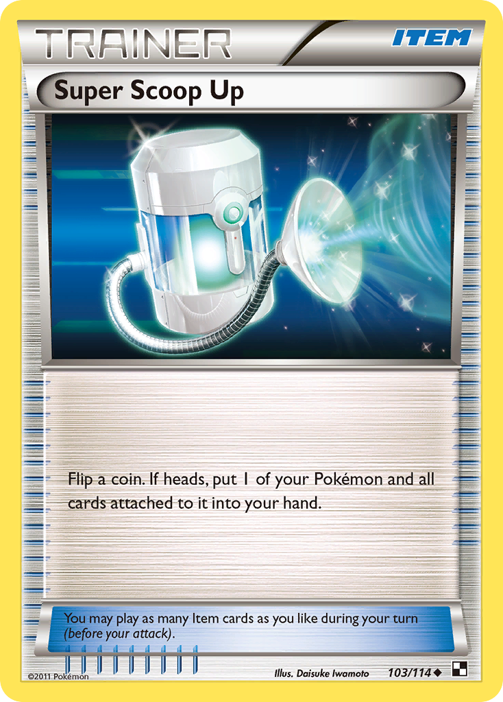 Super Scoop Up – Black & White 103/114 Pokémon card
