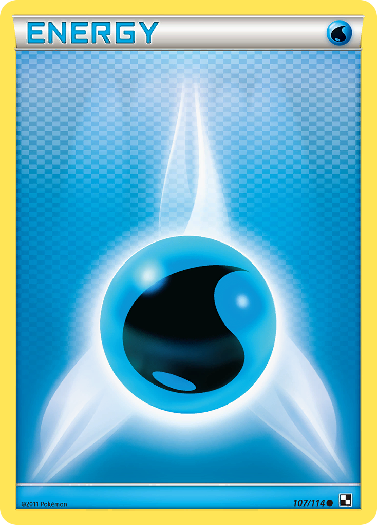 Water Energy – Black & White 107/114 Pokémon card