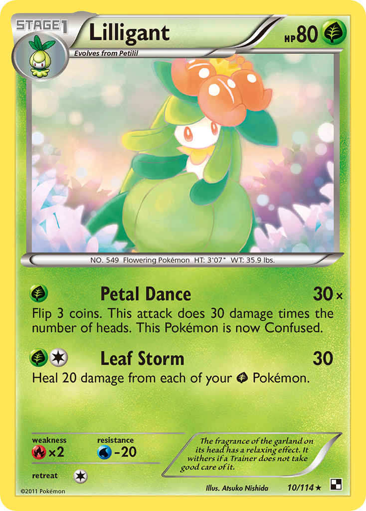 Lilligant – Black & White 10/114 Pokémon card