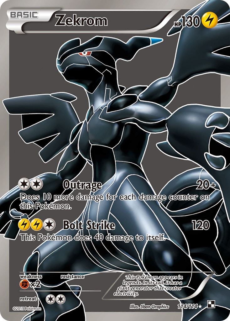 Zekrom – Black & White 114/114 Pokémon card