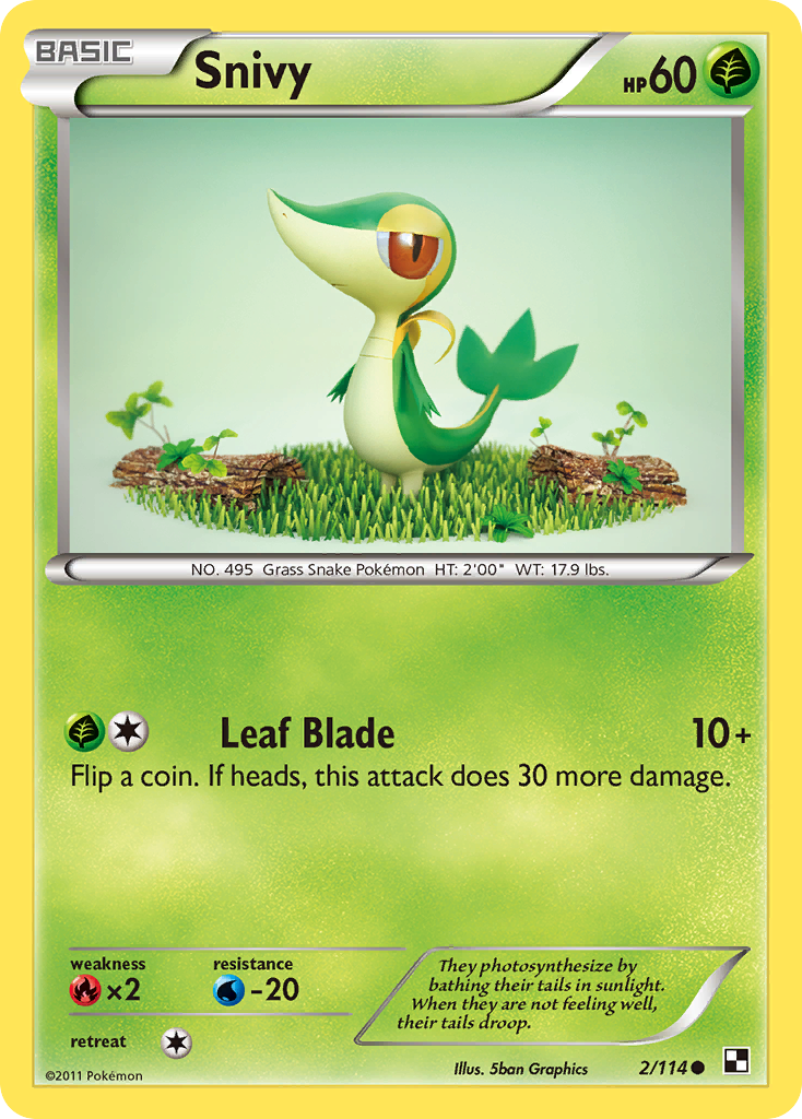 Snivy – Black & White 2/114 Pokémon card