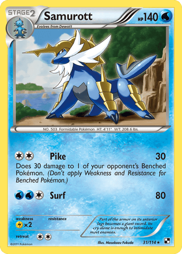 Samurott - Black & White 31