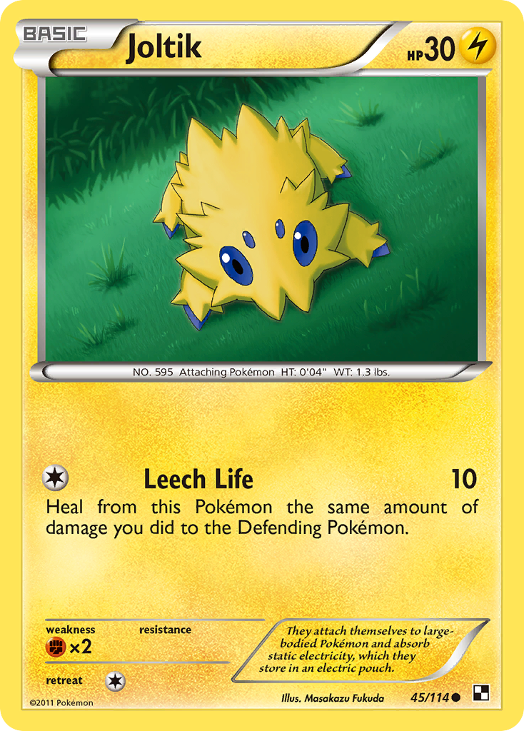 Joltik – Black & White 45/114 Pokémon card