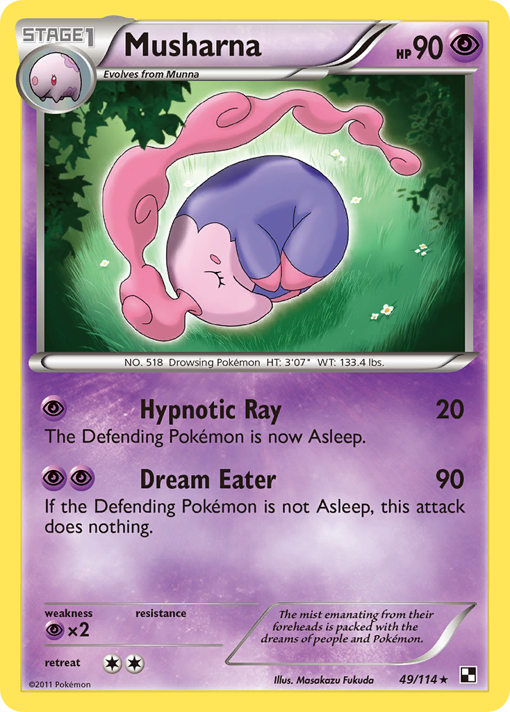 Musharna – Black & White 49/114 Pokémon card