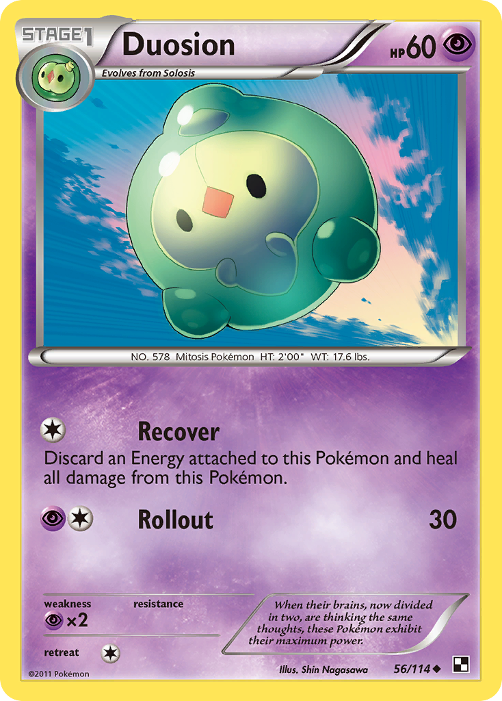 Duosion – Black & White 56/114 Pokémon card