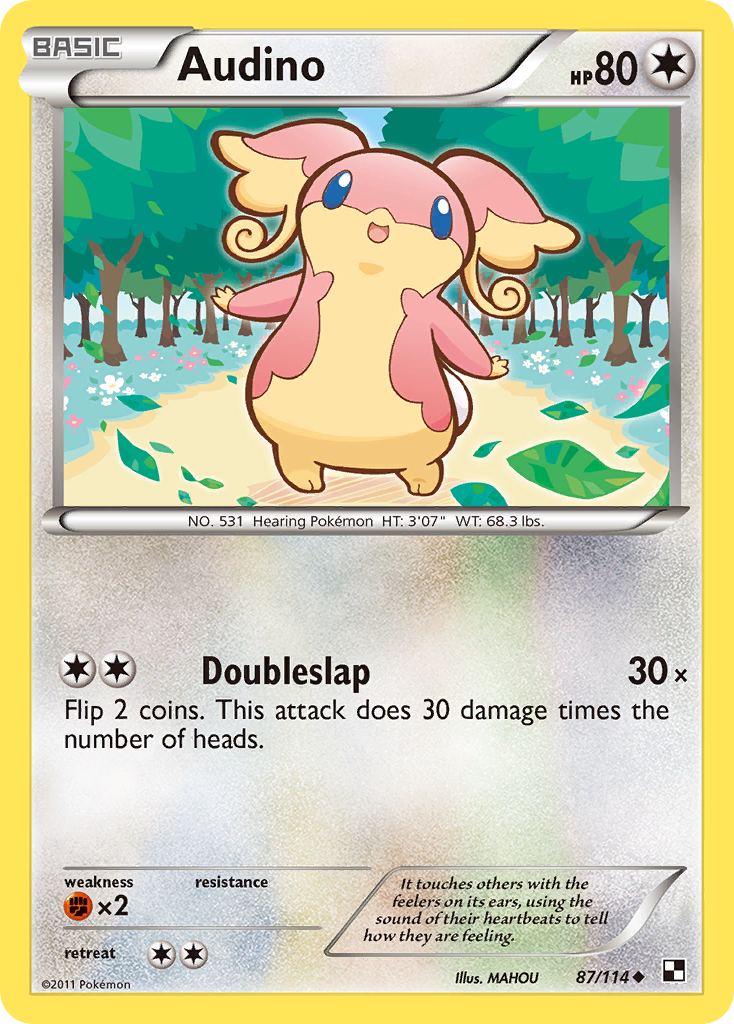 Audino – Black & White 87/114 Pokémon card