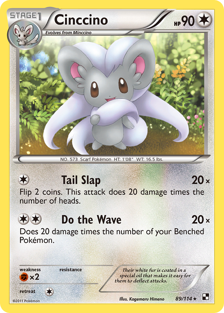 Cinccino – Black & White 89/114 Pokémon card