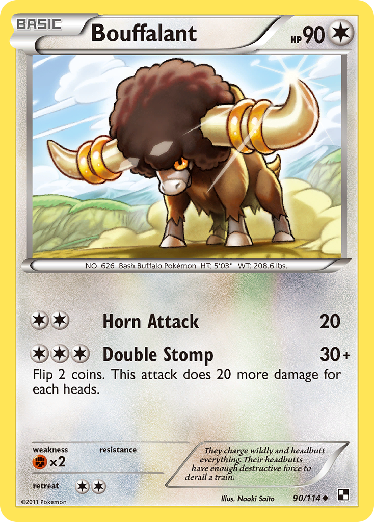 Bouffalant – Black & White 90/114 Pokémon card
