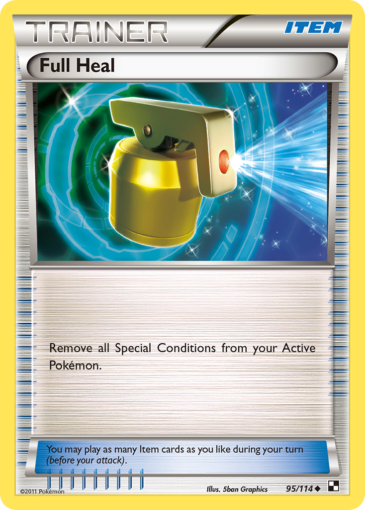 Full Heal – Black & White 95/114 Pokémon card