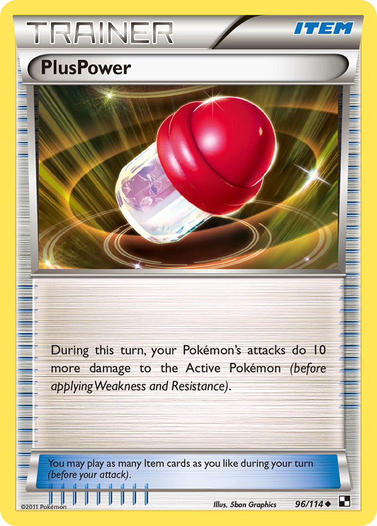 PlusPower – Black & White 96/114 Pokémon card