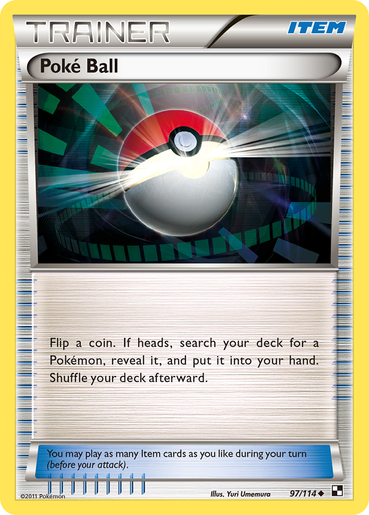 Poké Ball – Black & White 97/114 Pokémon card